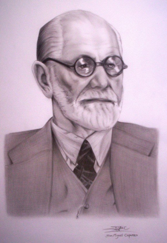 Retrato de Sigmund Freud